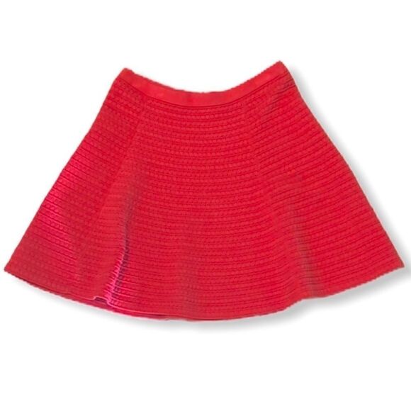 𝅺theory Orange Open Knit Skater Skirt Size S - Picture 1 of 11